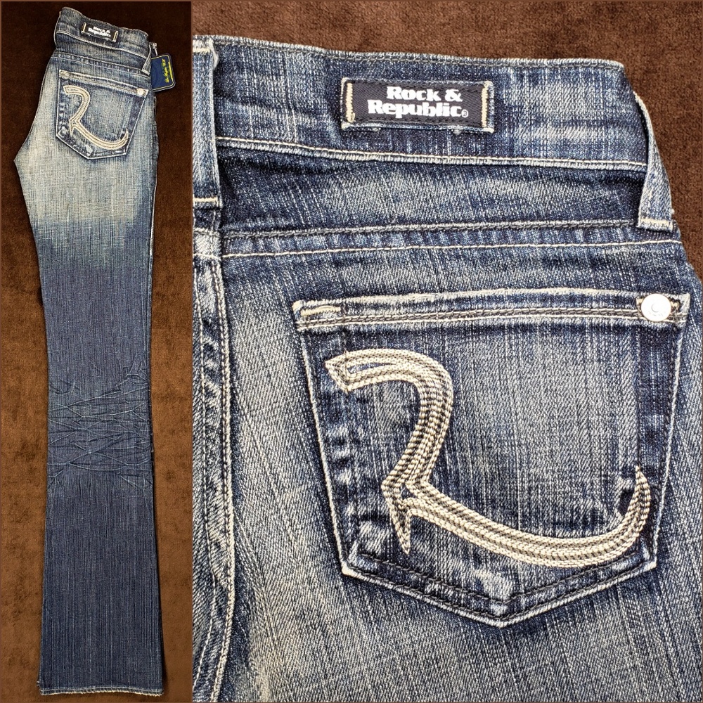 NWT Rock & Republic⭐JAGGER Jagnit⭐ ✔️Flare 23 x 36